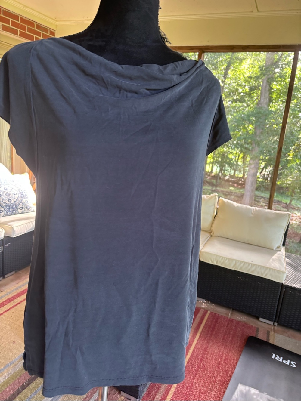 Maeve dark gray blouse